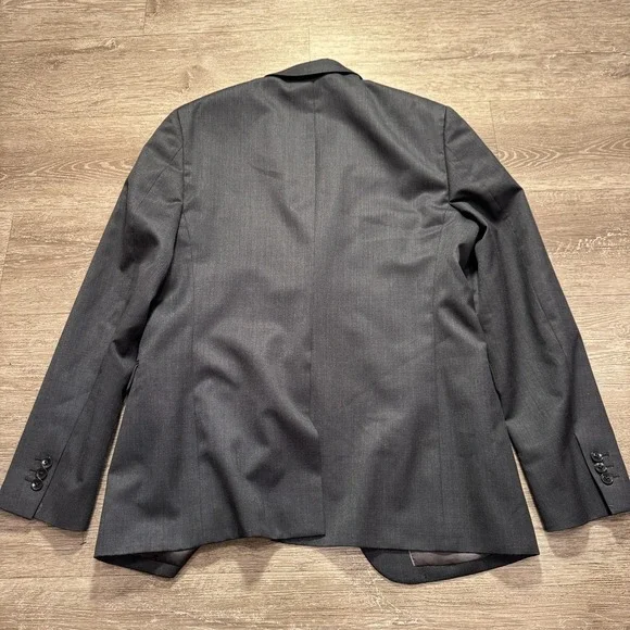 Theory Sport Coat Mens 42 R Gray Modern 2 Button Blazer Jacket Lined Performance